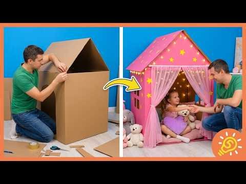 Budget-Friendly Furniture & Decor Made from Cardboard by 5-Minute Crafts Family!