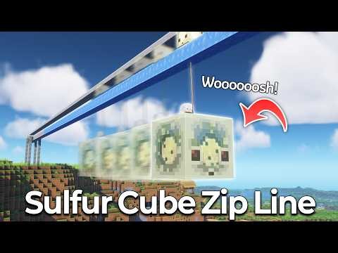 ⛏️ Minecraft Tutorial :: How to make a Zipline (Cable Car) 🚡😆 [마인크래프트 짚라인 케이블카 만들기 건축강좌]