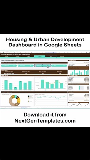 Housing & Urban Development Dashboard in Google Sheets