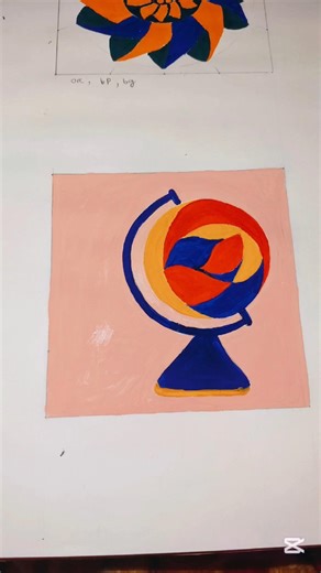 Split Complementary Colour Art 🎨 | Beautiful Color Harmony #Shorts