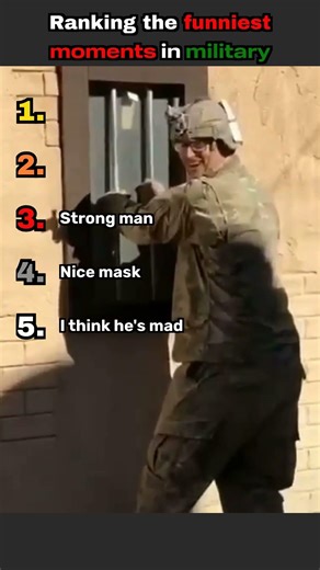 Ranking the funniest moments in military🤣🤣 #ranking #military #funny