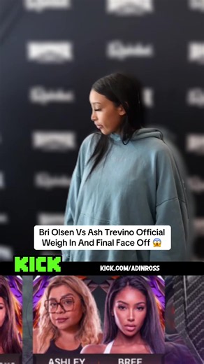 Bri Olsen Vs Ash Trevino Official Weigh In And Final Face Off #briolsen #santos #viral