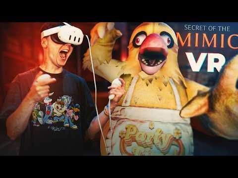 PARTY TIME CHICA IN FNAF SECRET OF THE MIMIC VR IS TERRIFYING