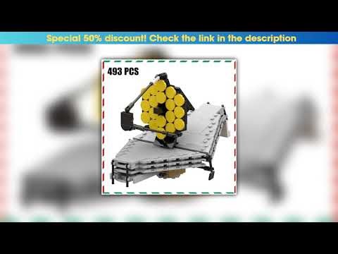 Deal MOC Webbs Space Telescope Building Block Kit - DIY Assembly Bricks Deep Space Infrared Detecto