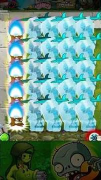 PvZ2 - Random plants Power-Up vs 20 Surfer Zombies #Shorts #pvz #pvz2 #pvz2gameplay #pvzmod