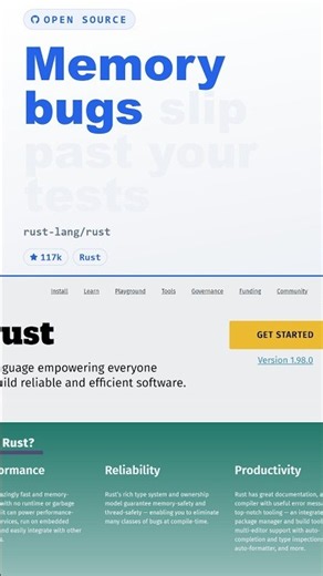 🧠 116K Stars — This Language Deletes Your Memory Bugs 🚀🔥 #coding #chatgpt #openai #tech #techtok