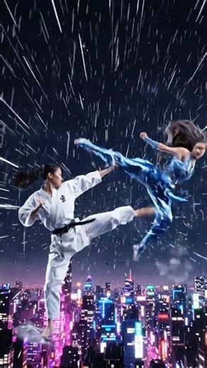 Karate Girl’s Air Battle — Insane Mid-Air Combat!