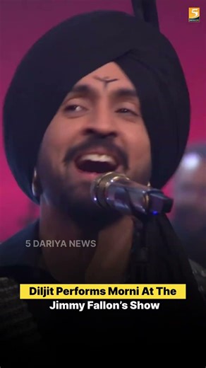 Diljit Dosanjh Performs Morni Song At The Jimmy Fallon’s The Tonight Show.