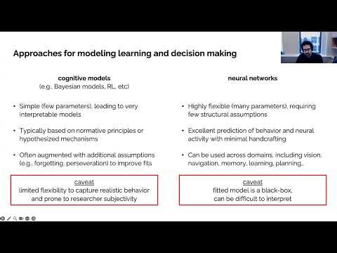 Prof. Marcelo Mattar, DEB: Discovering cognitive strategies with tiny recurrent neural networks