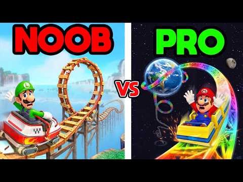 NOOB vs PRO: ROLLER COASTERS in Mario Odyssey!