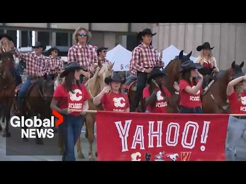 2026 Calgary Stampede: Olympians trade skis and skates for hats and cowboy boots at annual parade