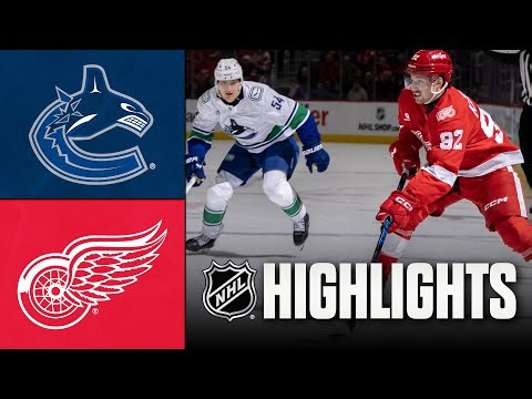 Canucks vs. Red Wings | NHL Highlights | January 08, 2026
