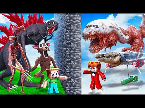 LAND GEGEN HIMMELSMONSTER im MOB BATTLE in Minecraft!