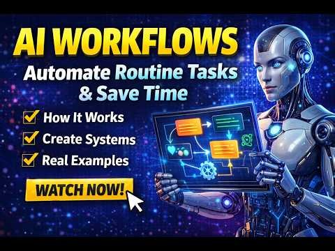 AI Workflows Explained: Automate Tasks & Save Time (Beginner Guide)