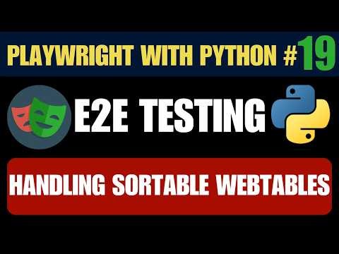 Playwright with Python #19 - Sortable Tables Automation | Verify Sorting Logic