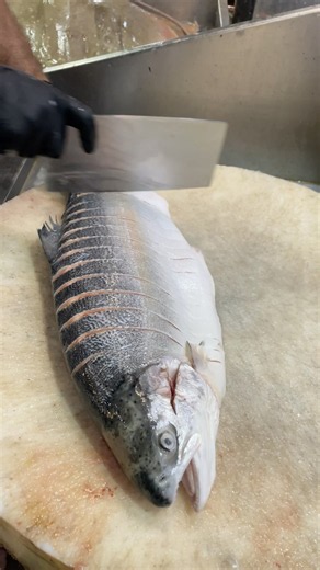 Salmon fish fresh cutting skills#fish #skills #viral #youtube #shorts