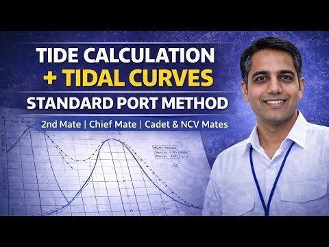 Tide Calculation Using Tidal Curves | Standard Port Method | 2nd Mate, Chief Mate, Cadet & NCV Exam