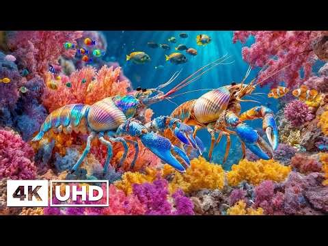 4K Ocean Life - Stunning Sea Animals, Coral Reef, Fish, Jellyfish & Relaxing Music for Sleep