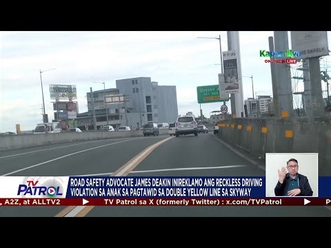 Road safety advocate James Deakin inireklamo ang reckless driving violation sa anak | TV Patrol