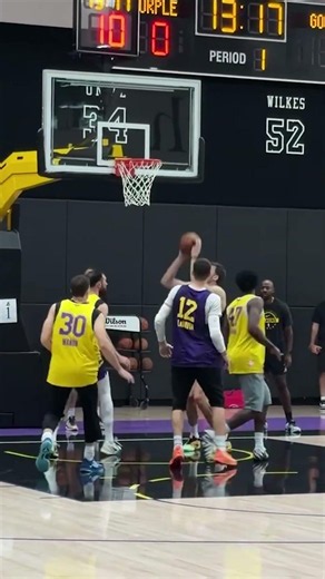 Lakers have been COMPETING in practice #nba