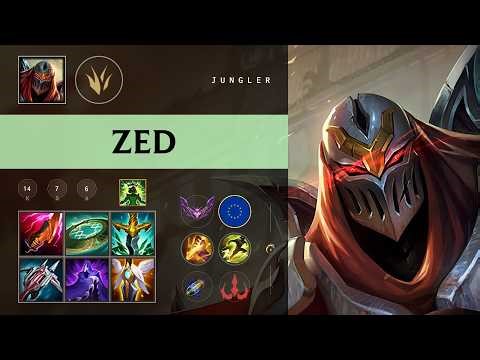Zed Jungle vs Nidalee - EUW Master Patch 26.10