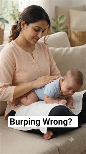 How to Burp a Newborn Baby | 3 Easy Burping Positions 👶💚 #shorts #feedingtips #burping