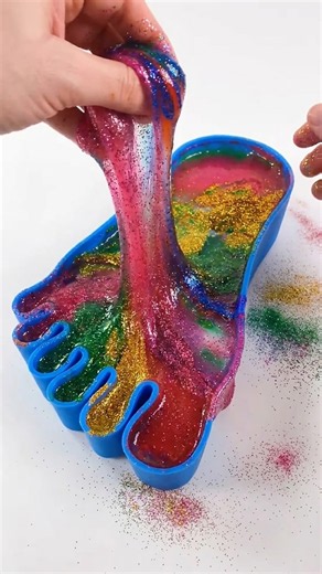 Satisfying Video l How to Make Rainbow Slime Pearl Paw l Rainbow Foam Mixing l Slime Smoothie ASMR
