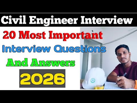 Civil Engineering Interview | Civil Engineer Interview Question | Fresher Civil Engineer Interview