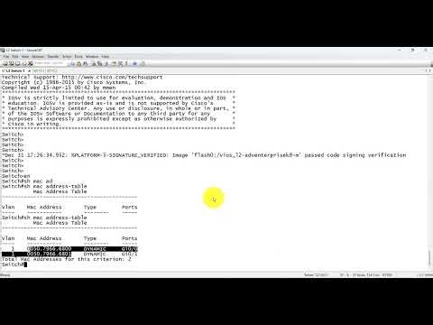 How to configure mac address on cisco switch in Bengali