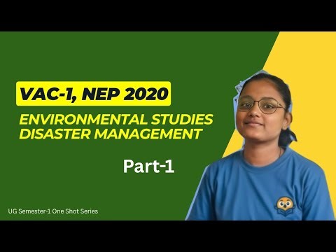 +3 first semester | Environmental Studies & Disaster Management