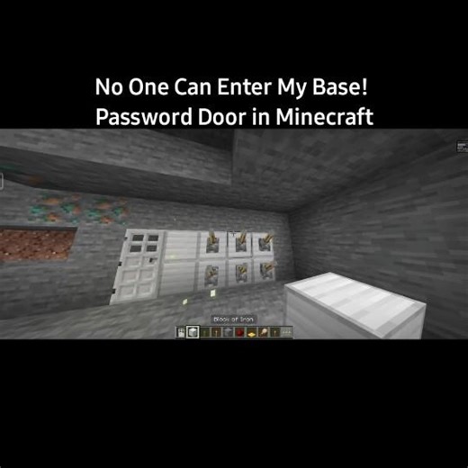 Minecraft Password Door 🔐 Easy Redstone Tutorial!