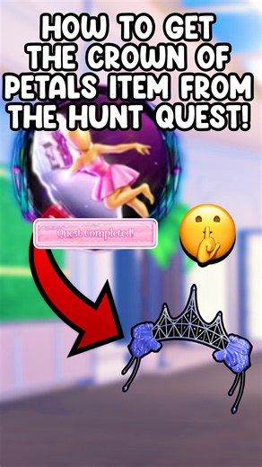 *NEW* HOW TO GET THE CROWN OF PETALS ITEM FROM THE HUNT QUEST IN DRESS TO IMPRESS! #roblox #dti