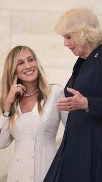 Camilla, Sarah Jessica Parker Meet at New York Public Library