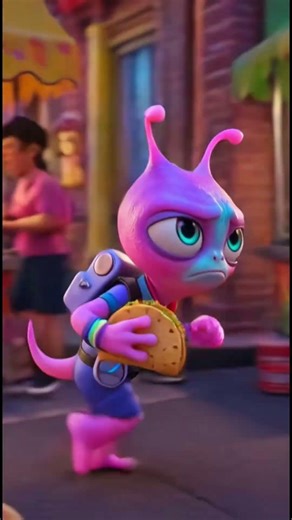 “Alien Tries Human Street Food for the First Time! 😂🌮”