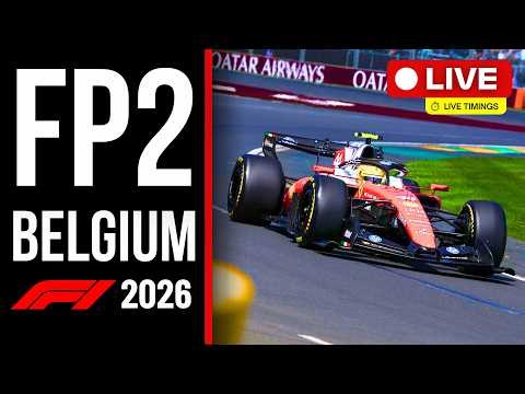 🔴 F1 LIVE: BELGIUM GP FP2 – Live Timing & Commentary | SPA