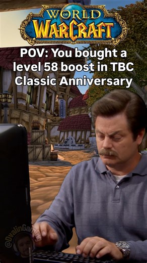 POV: You bought a level 58 boost in TBC Classic Anniversary #worldofwarcraft #warcraft #mmo #mmorpg #gaming | Dvalin Gaming