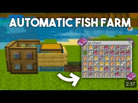 Automatic Fish Farm Tutorial | Minecraft | Easy fish farm tutorial @ZainGamers07 