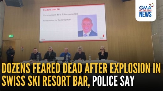 Dozens of people are feared to have been killed and around 100 injured after an explosion tore through a crowded bar during a New Year's Eve party in the upscale ski resort of Crans-Swiss police said on Thursday, Jan. 1. The Italian foreign ministry said information from Swiss police indicated about 40 deaths, but police would not be more specific than