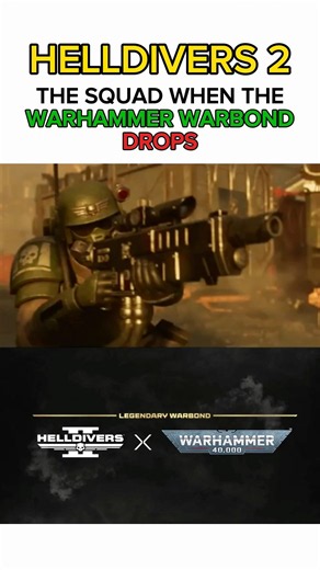 Helldivers 2 Players When The Warhammer Warbond Arrives