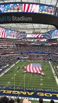 Morgan St. Jean America national Anthem Buffalo Bills at LA Rams #nfl #football