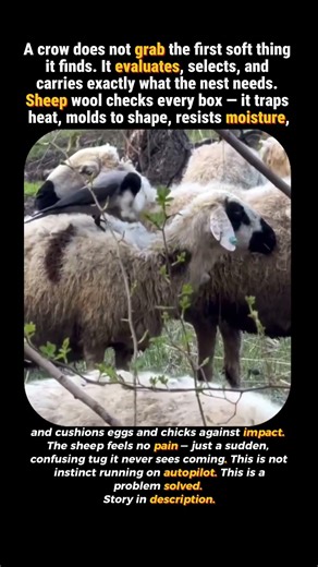 Crows Build Smarter Nests #wildanimals #animals #animalshorts #birds #wow #animalfacts #viral