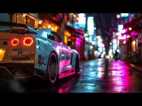 Nissan GT-R Nismo R35 Neon Rainy Night Street Live Wallpaper 4K Ultra HD 60fps 1 HOUR