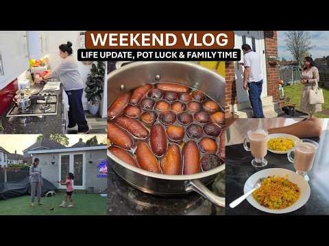 Weekend In My Life - Doctor Visit, Gulab Jamun Recipe & Pot Luck Party | Milk Powder Gulab Jamun