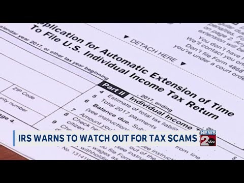 IRS warns to watch out for tax scams