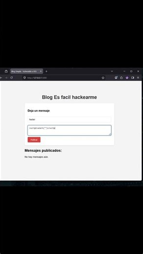 Ataque XSS (Cross Site Scripting). #web #xss