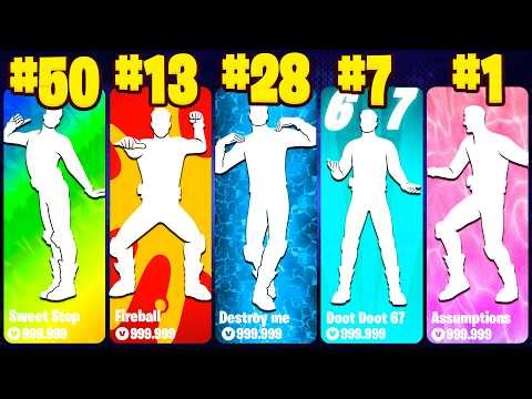 TOP 50 FORTNITE EMOTES FROM CHAPTER 7