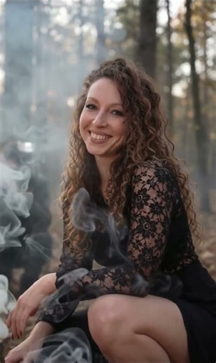 Smoke & Shadows 🎃 | Spooky Forest Photoshoot #halloween #shortsfeed