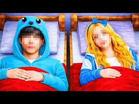 Having a REALISTIC SLEEP OVER in Minecraft!