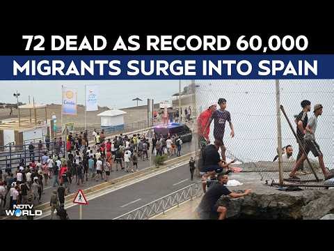 Spain Migration News | 72 Dead As Record 60,000 Migrants Surge Into Spain's Ceuta