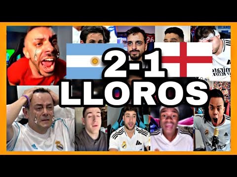 🤣🔥LOS MEJORES LLOROS MADRIDISTAS ANTIMESSI EN EL ARGENTINA 2 INGLATERRA1 (ARGENTINA FINALISTA)